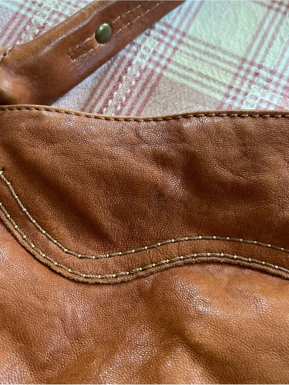 Vintage Lucky Brand 90s Crescent Slouch Hobo Leather Shoulder Bag 🍀